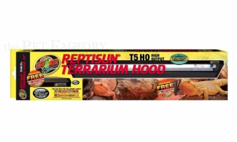 ReptiSun T-5 HO Terrarium Hood 12" T5 Reptisun 5.0 Included 23-33 cm